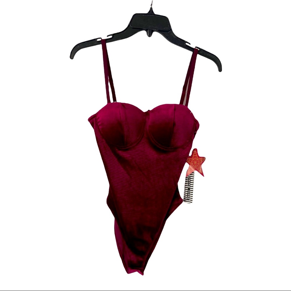 Burgundy Bodysuit Size Medium
